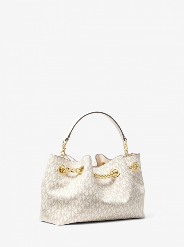 Mina Small Signature Logo Crossbody Bag