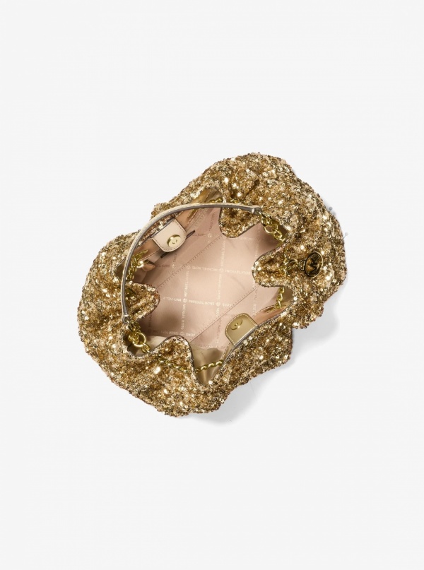 Mina Small Sequin Embellished Convertible Pochette