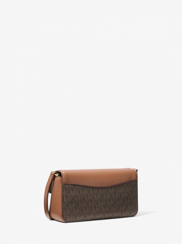 Kacey Extra-Small Signature Logo and Smooth Crossbody Bag