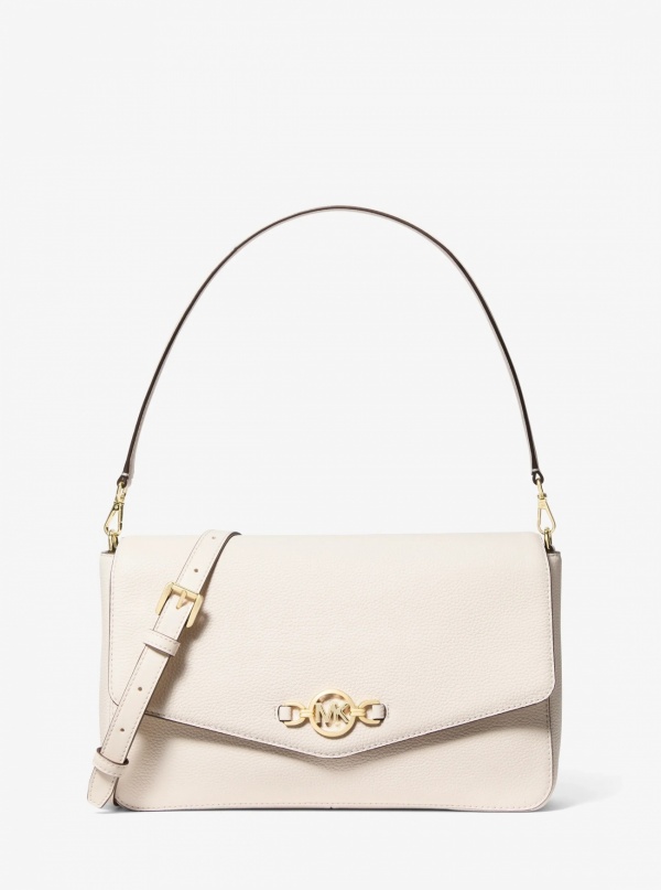 Kacey Large Pebbled Leather Convertible Shoulder Bag