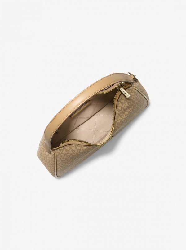Nayla Small Signature Logo Hobo Shoulder Bag