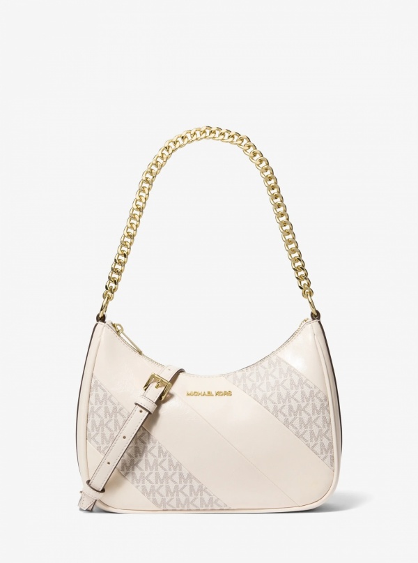 Jet Set Travel Large Signature Logo Trim Convertible Crossbody Bag