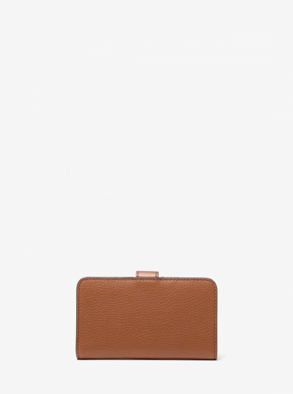 Jet Set Travel Medium Pebbled Leather Billfold Wallet