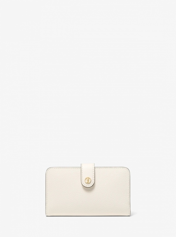 Jet Set Travel Medium Pebbled Leather Billfold Wallet