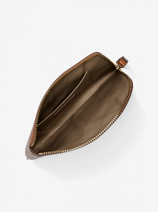 Jet Set Travel Small Crackled Wristlet
