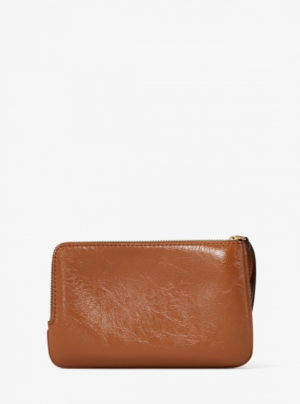 Jet Set Travel Small Crackled Wristlet
