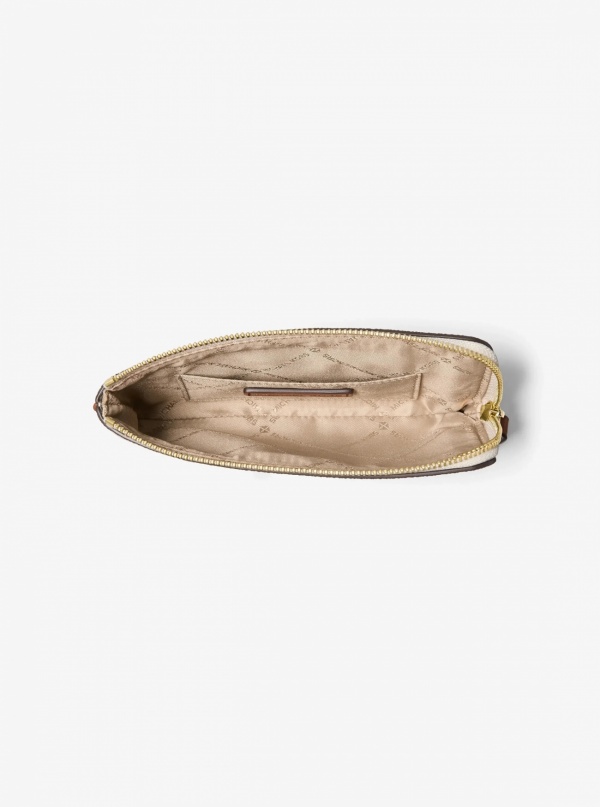 Jet Set Travel Small Signature Logo Wristlet