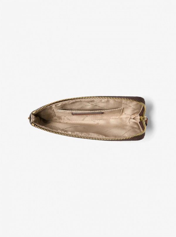 Jet Set Travel Small Signature Logo Wristlet