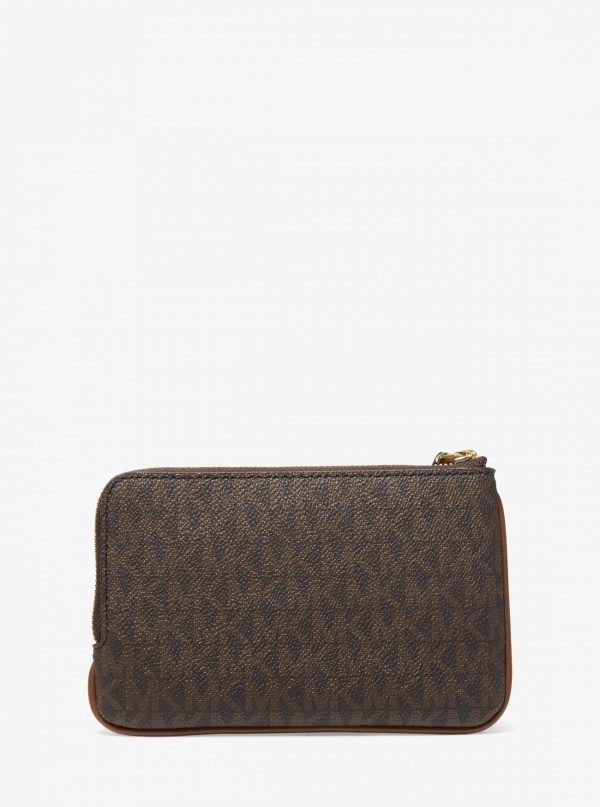 Jet Set Travel Small Signature Logo Wristlet