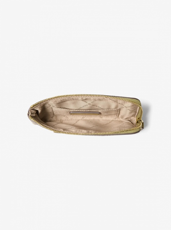 Jet Set Travel Small Signature Logo Wristlet