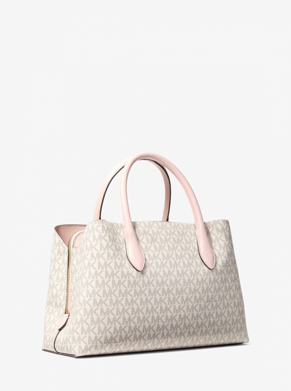 Maya Medium Signature Logo Satchel