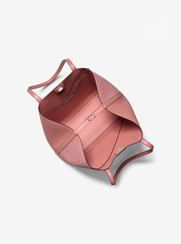 Avalon Medium Signature Logo and Smooth Tote Bag