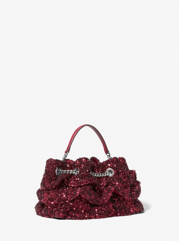 Mina Small Sequin Embellished Convertible Pochette