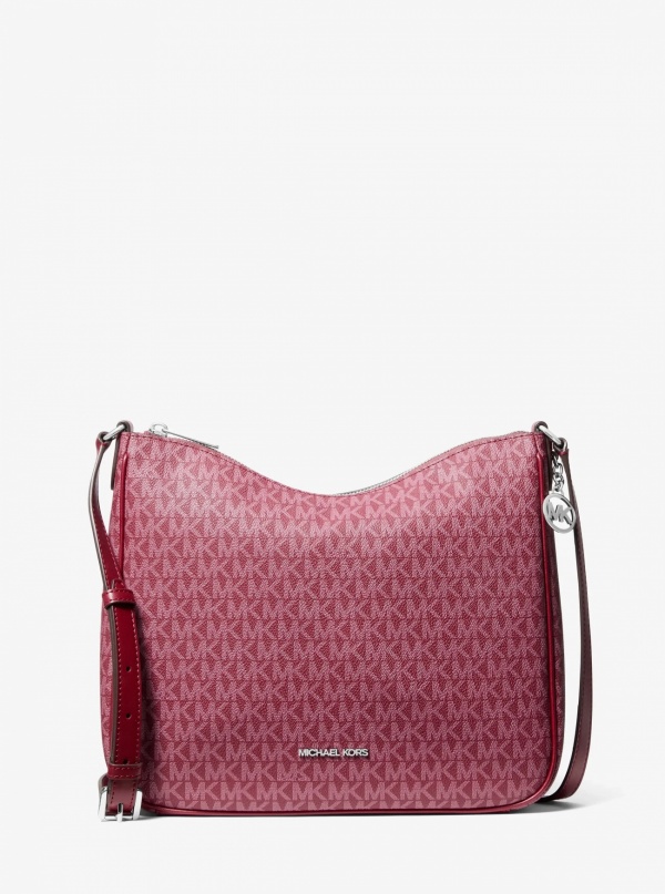 Nayla Medium Signature Logo Messenger Bag