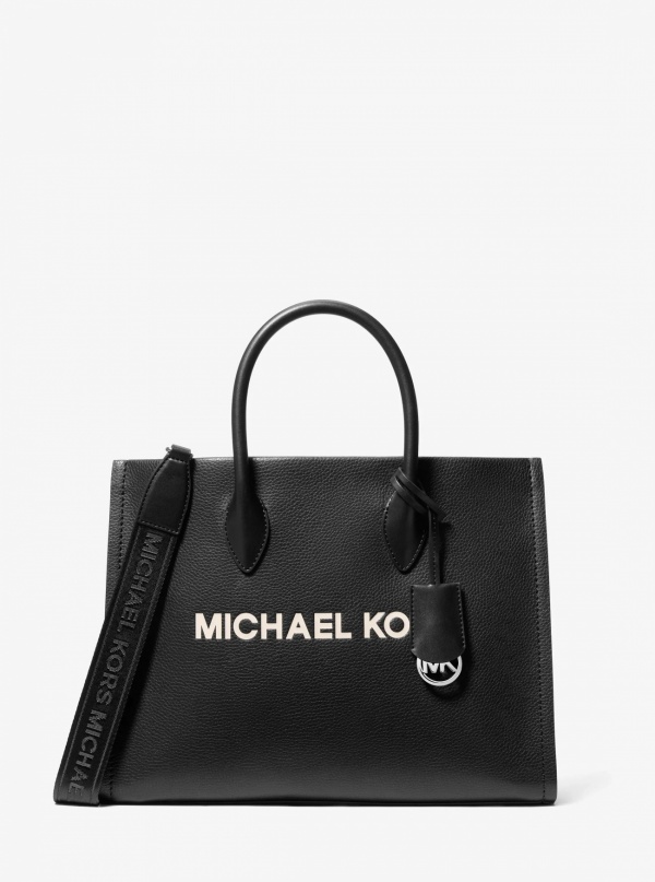 Mirella Medium Pebbled Leather Tote Bag