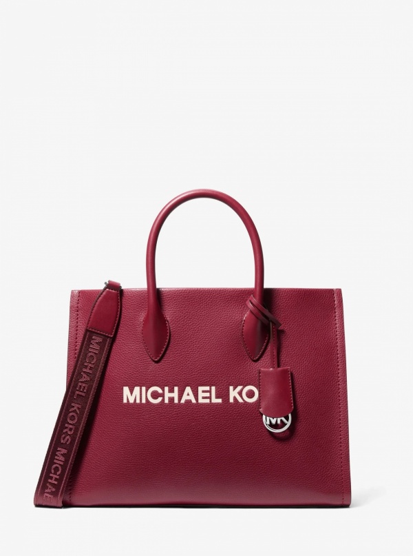 Mirella Medium Pebbled Leather Tote Bag