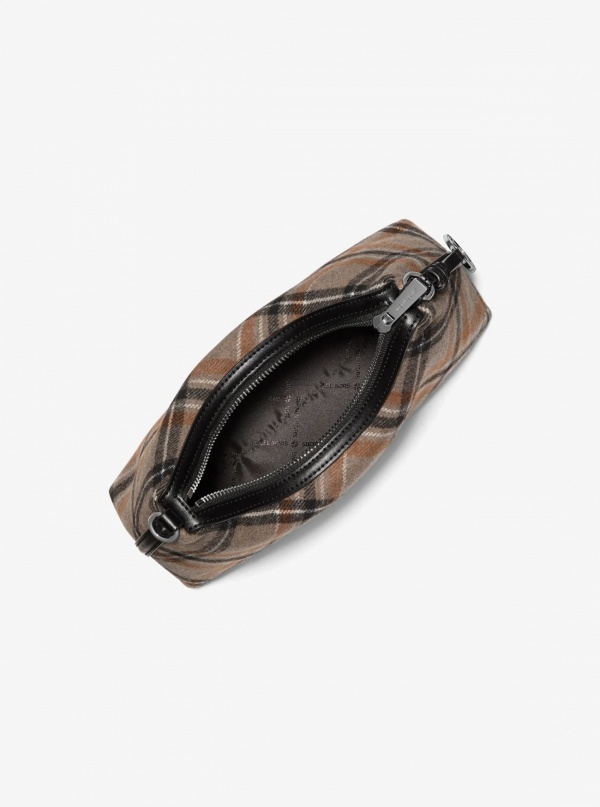 Sammy Small Plaid Print Wool Blend Convertible Crossbody Bag