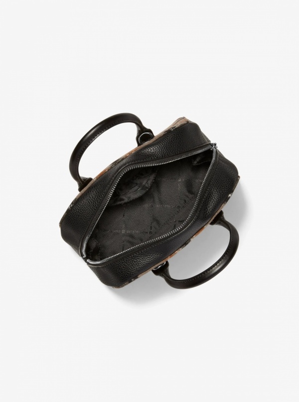 Ashton Small Plaid Print Wool Blend Messenger Bag