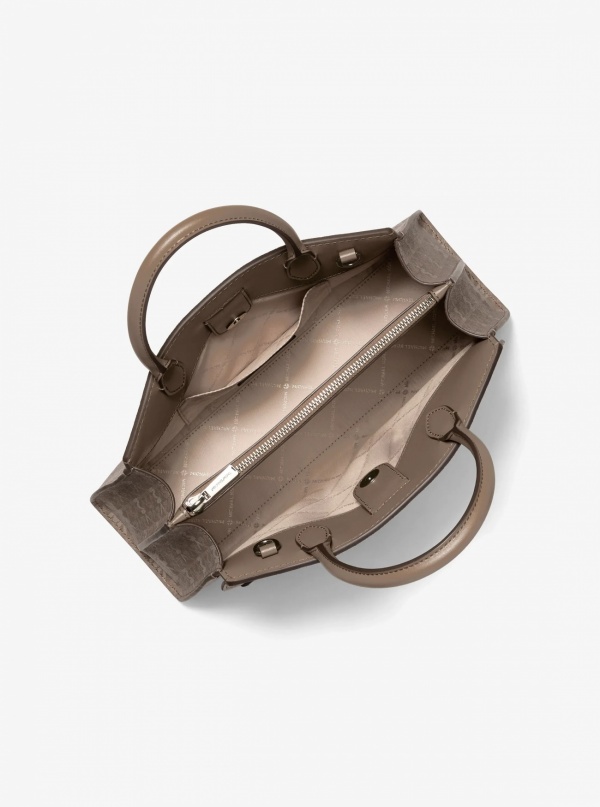 Greta Medium Signature Logo Satchel