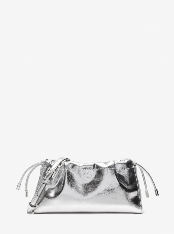 Matilda Small Metallic Cinched Crossbody Bag