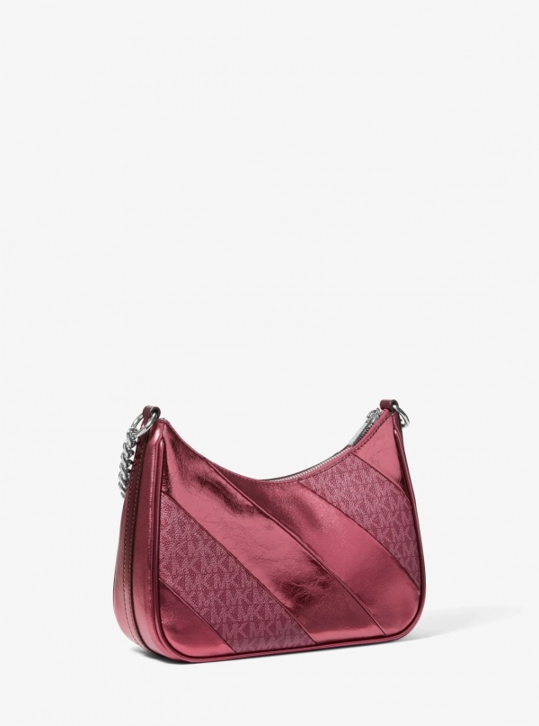 Jet Set Travel Metallic and Signature Logo Convertible Pochette
