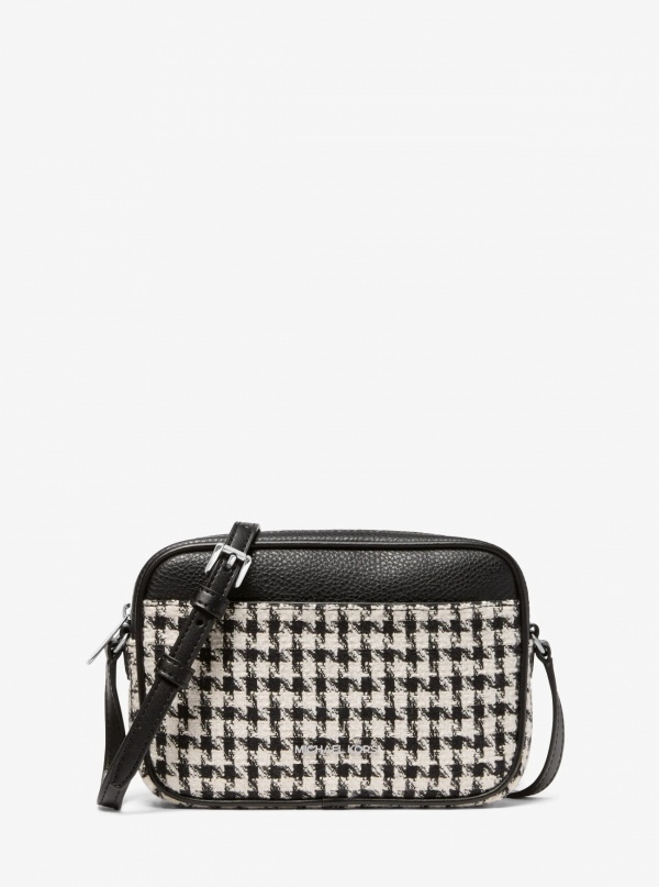 Jet Set Travel Small Houndstooth Crossbody Bag