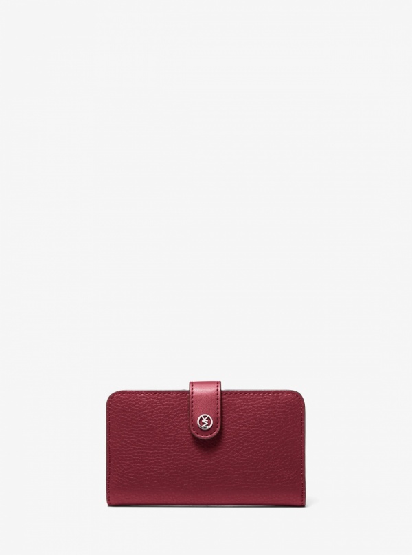 Jet Set Travel Medium Pebbled Leather Wallet