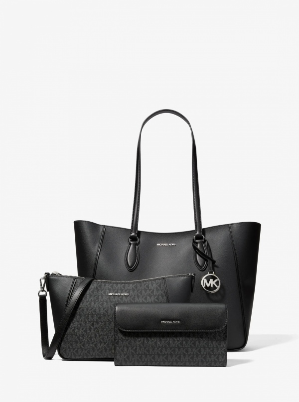 Jet Set Travel Large Smooth and Signature Logo 3-in-1 Tote Bag