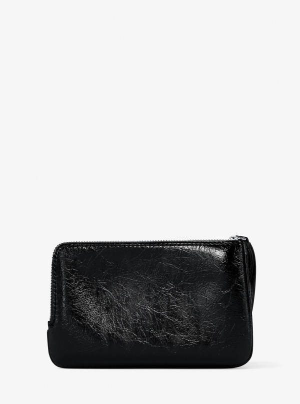 Jet Set Travel Small Crackled Wristlet