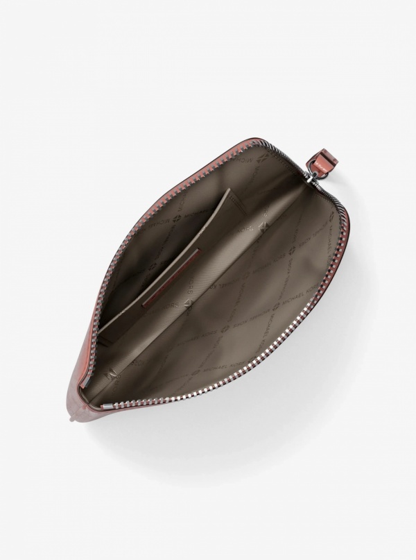 Jet Set Travel Small Crackled Wristlet