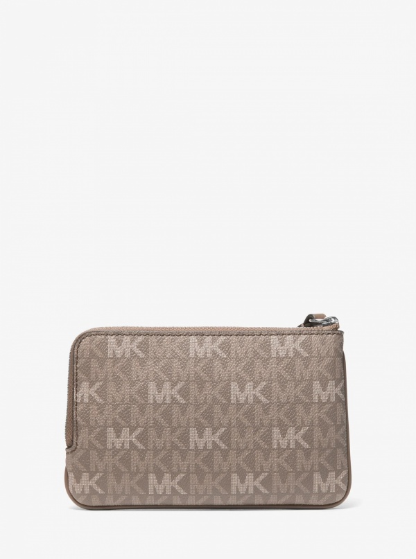 Jet Set Travel Small Signature Logo Wristlet