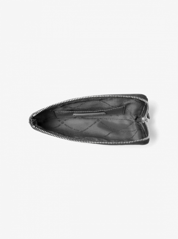 Jet Set Travel Small Burnished Logo Embossed Wristlet