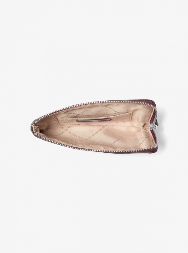 Jet Set Travel Small Burnished Logo Embossed Wristlet