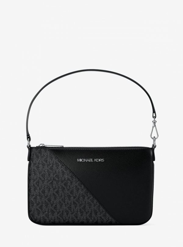 Jet Set Travel Small Signature Logo and Smooth Wristlet