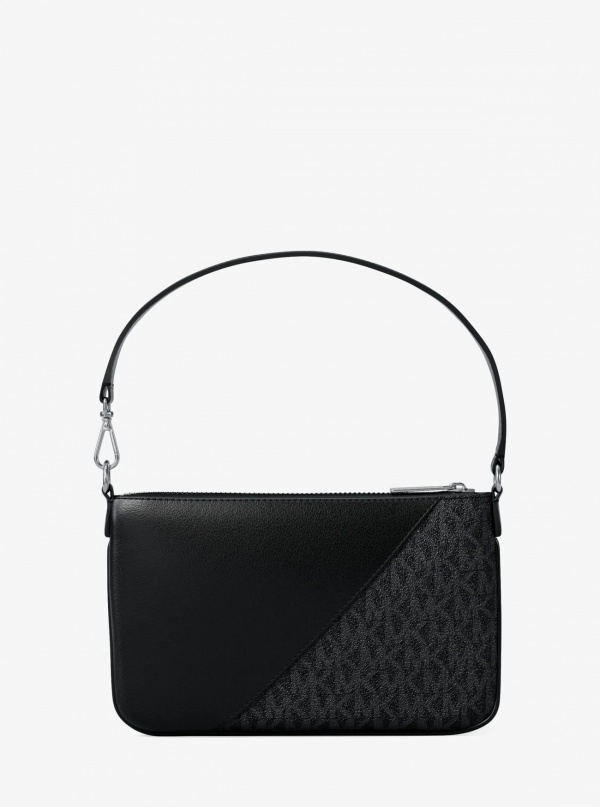 Jet Set Travel Small Signature Logo and Smooth Wristlet