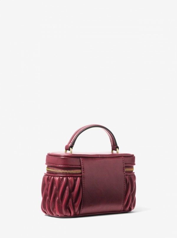 Vivi Small Matelassé Burnished Vanity Crossbody Bag