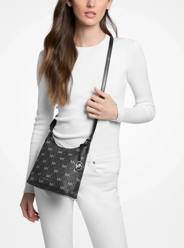Maya Small Signature Logo Crossbody Bag