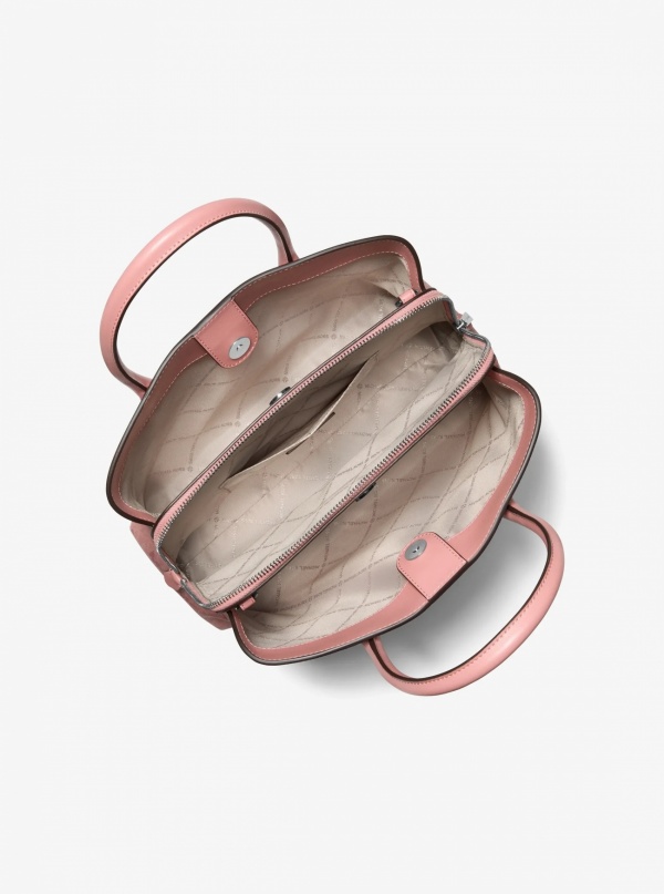 Maya Medium Signature Logo Satchel