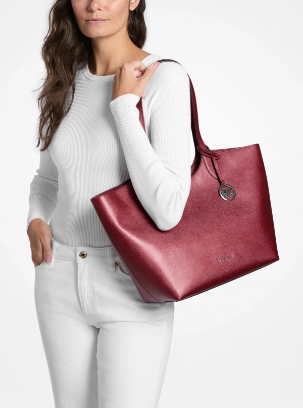 Maya Large Metallic Tote Bag