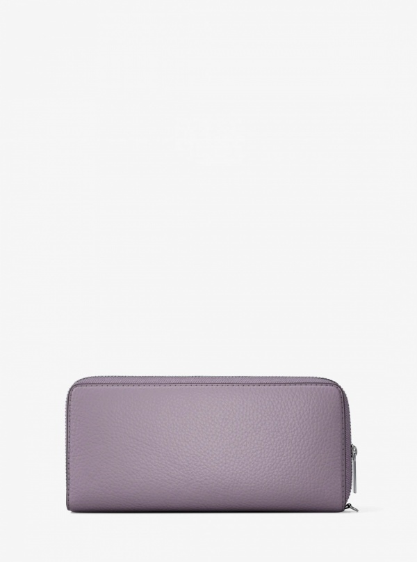 Large Pebbled Leather Continental Wallet
