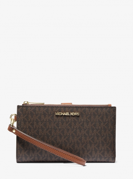 MICHAEL Michael Kors Jet Set Travel Signature Logo Smartphone Wallet