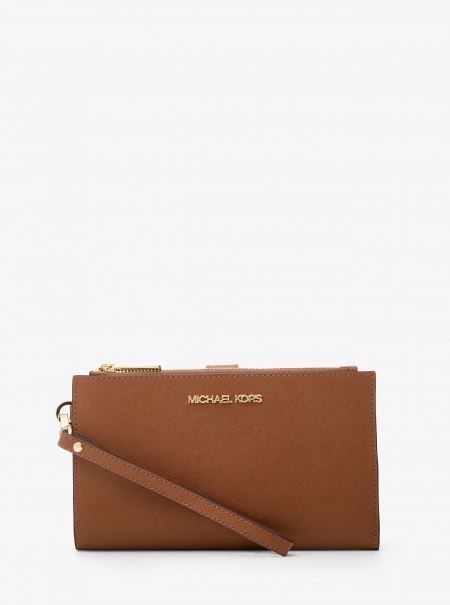 MICHAEL Michael Kors Jet Set Large Leather Smartphone Wristlet