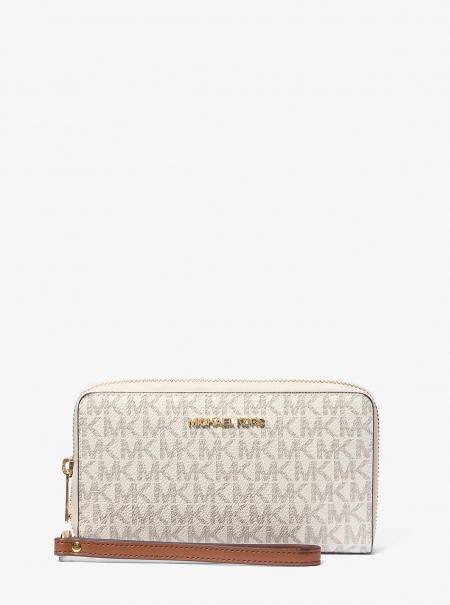 MICHAEL Michael Kors Jet Set Signature Logo Smartphone Wristlet