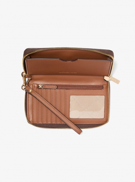 MICHAEL Michael Kors Jet Set Signature Logo Smartphone Wristlet