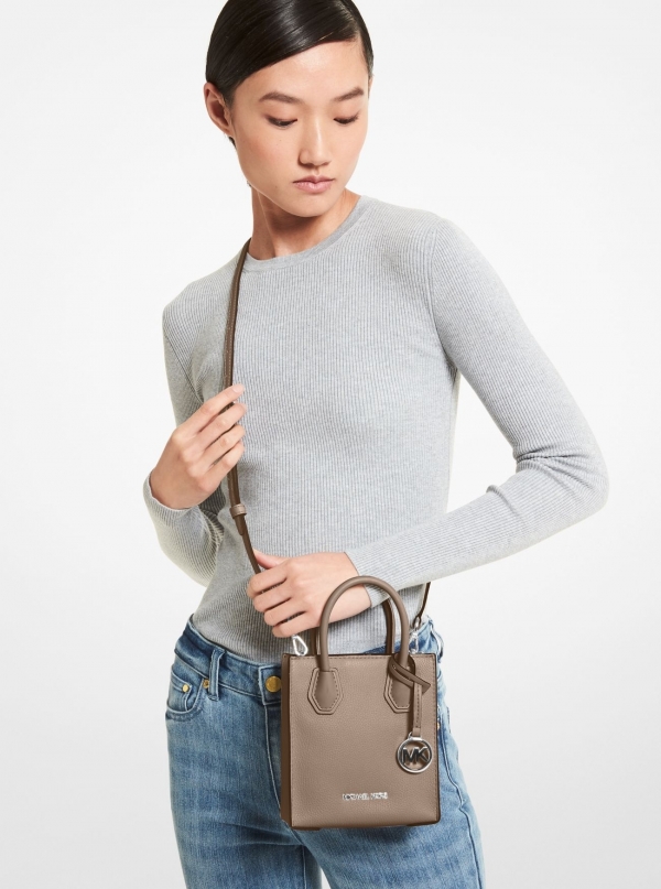 MICHAEL Michael Kors Mercer Extra-Small Pebbled Leather Crossbody Bag