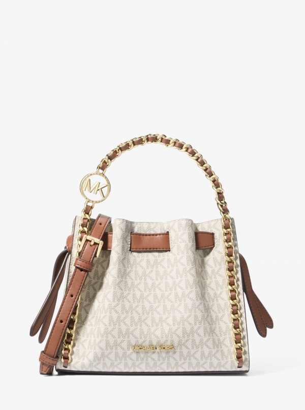 MICHAEL Michael Kors Mina Small Signature Logo Chain Crossbody Bag