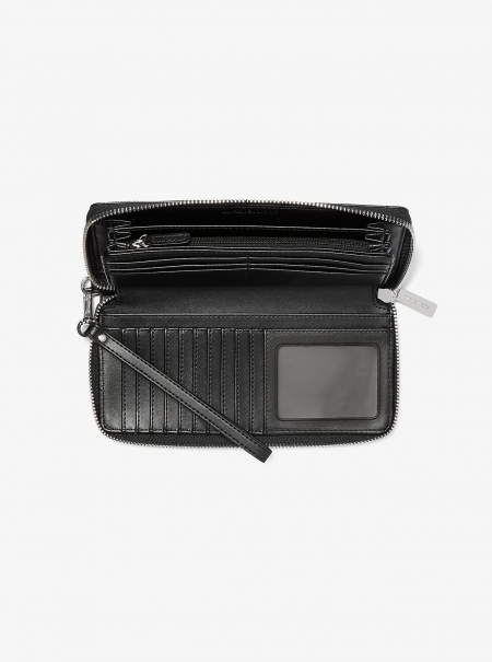 MICHAEL Michael Kors Jet Set Travel Large Signature Logo Continental Wallet