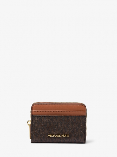 MICHAEL Michael Kors Jet Set Travel Medium Logo Zip-Around Card Case