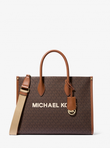 MICHAEL Michael Kors Mirella Medium Signature Logo Tote Bag