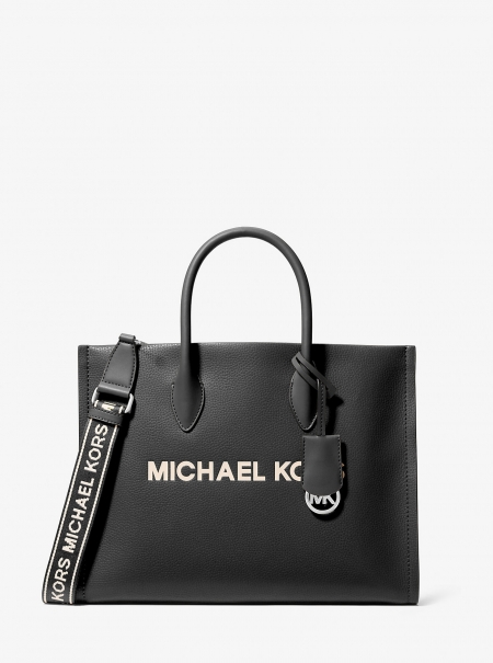 MICHAEL Michael Kors Mirella Medium Pebbled Leather Tote Bag